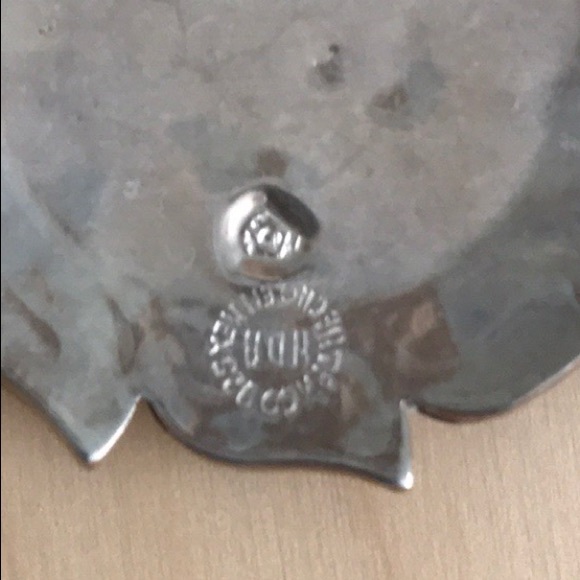 VTG Sterling Inlay Pendant/Brooch - Picture 3 of 3